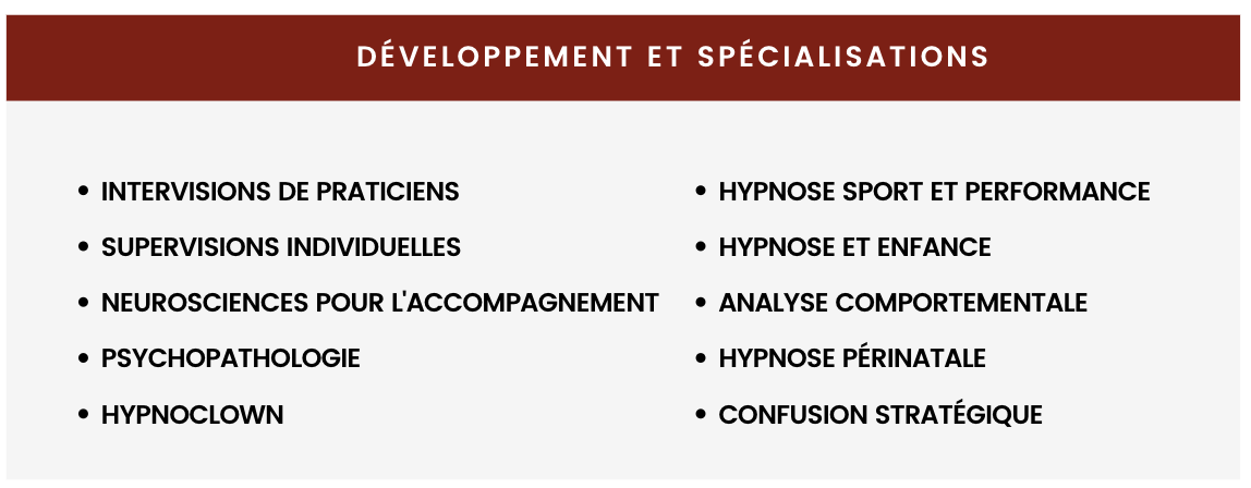 Formation hypnose suisse